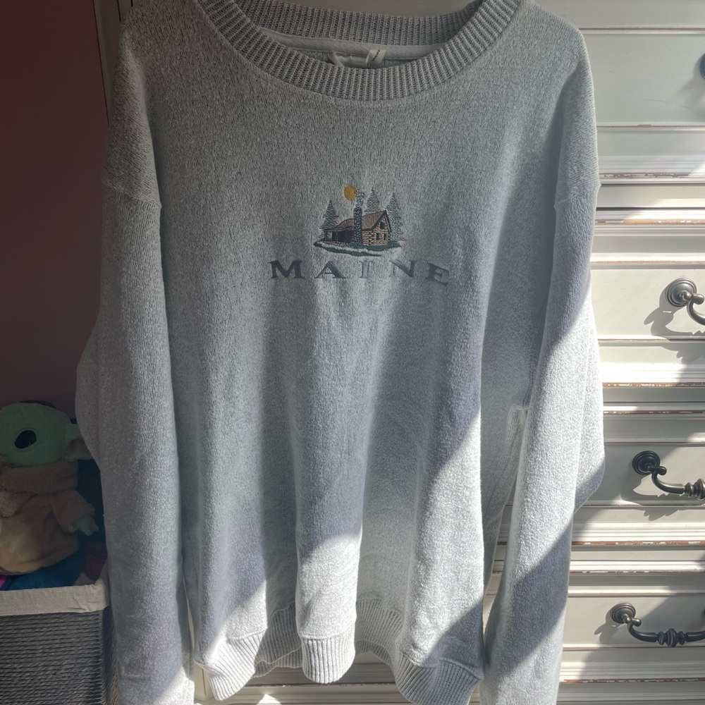 Oversized Maine Tourist Sweatshirt